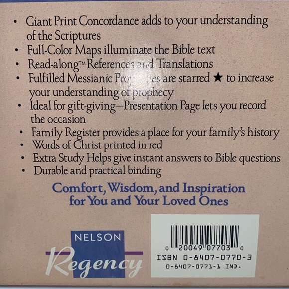 Giant Print Reference Bible with Concordance King James Version Bonded Leather - Picture 15 of 16